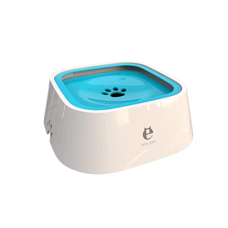 Dog Drinking Water Bowl Floating