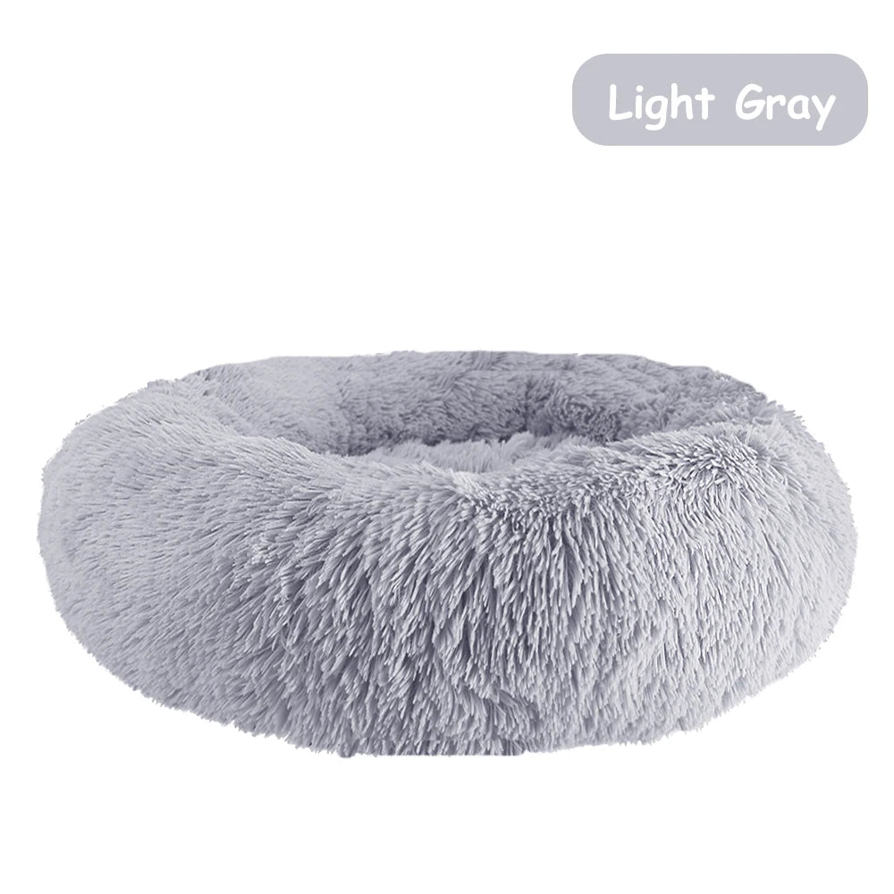 Donut Pet Bed Warm Soft Long Plush 
