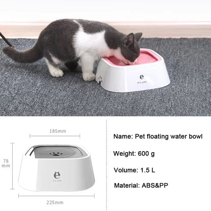 Dog Drinking Water Bowl Floating 