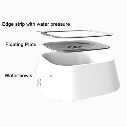 Dog Drinking Water Bowl Floating 
