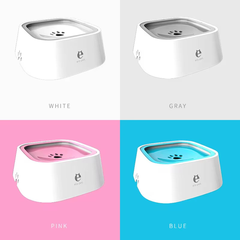 Dog Drinking Water Bowl Floating 