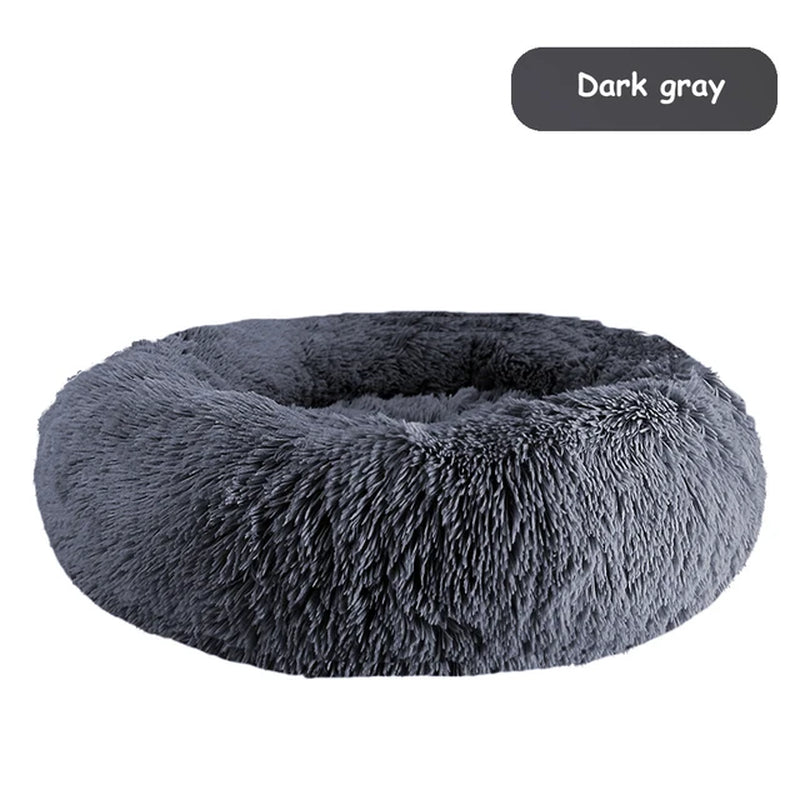 Donut Pet Bed Warm Soft Long Plush 