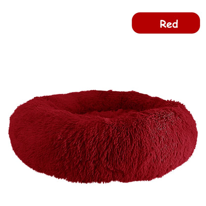 Donut Pet Bed Warm Soft Long Plush 
