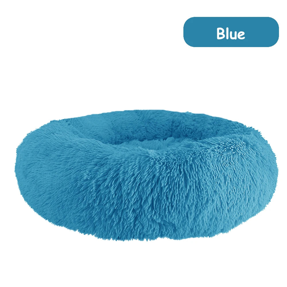 Donut Pet Bed Warm Soft Long Plush 