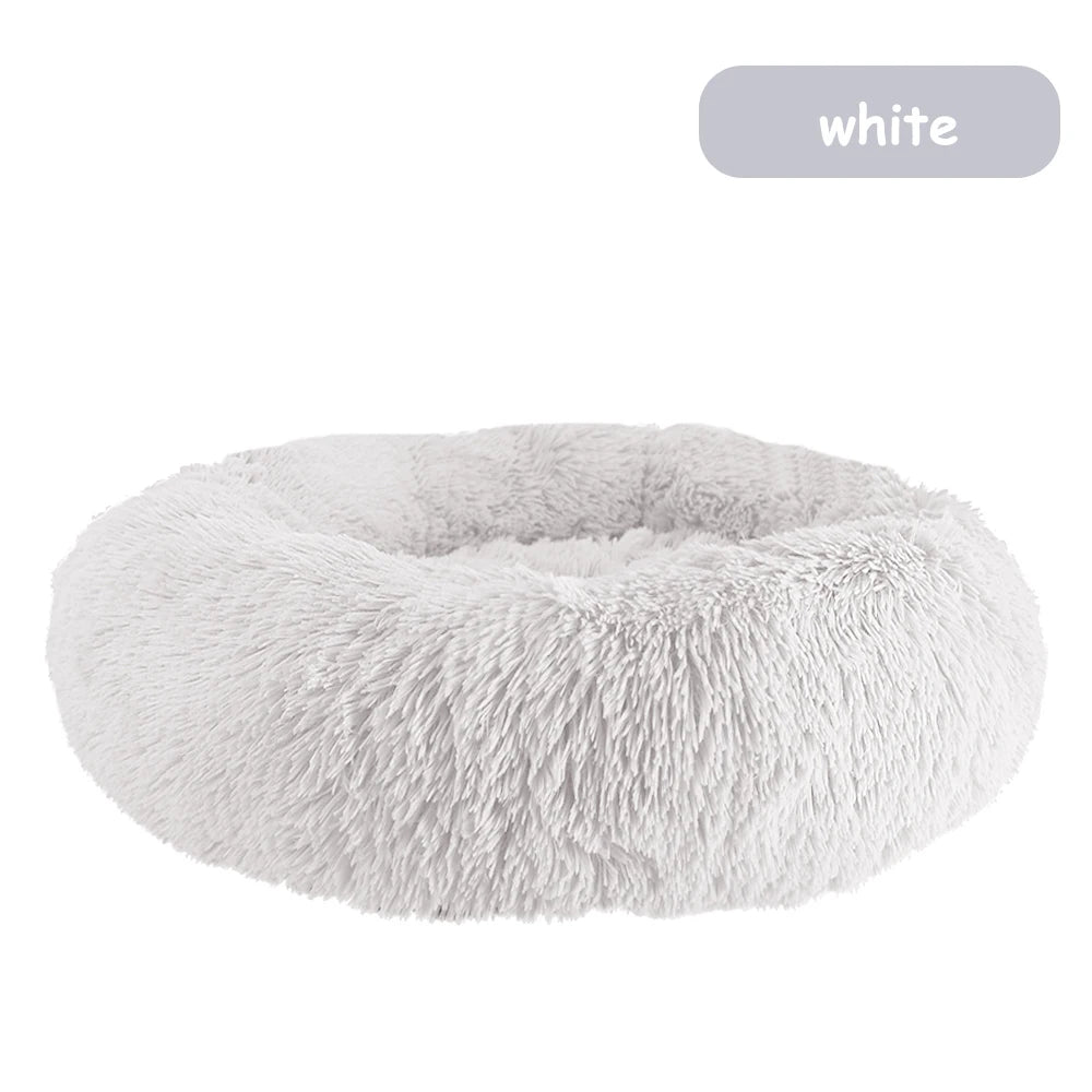Donut Pet Bed Warm Soft Long Plush 