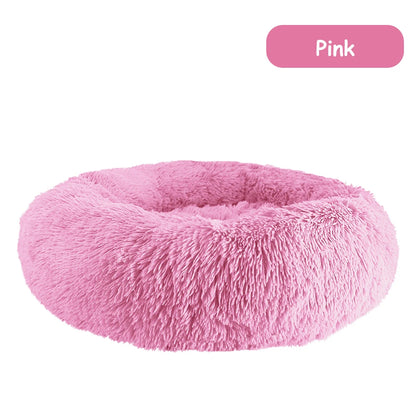Donut Pet Bed Warm Soft Long Plush 